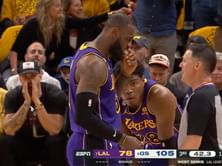Watch- 49ers star George Kittle boos LeBron James as Warriors are blowing the Lakers out of the building