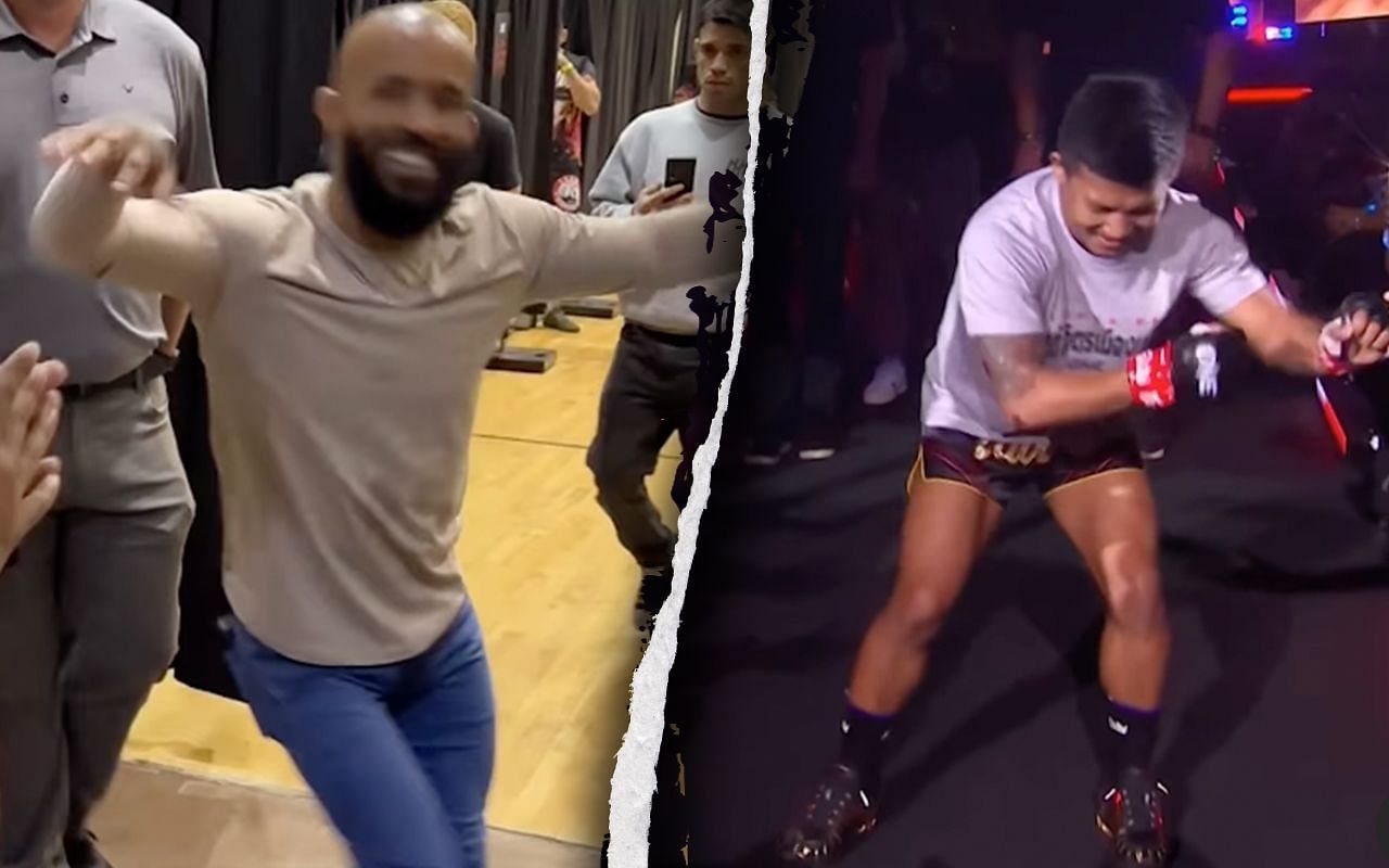 (left) Demetrious Johnson and (right) Rodtang Jitmuangnon [Credit: ONE Championship]