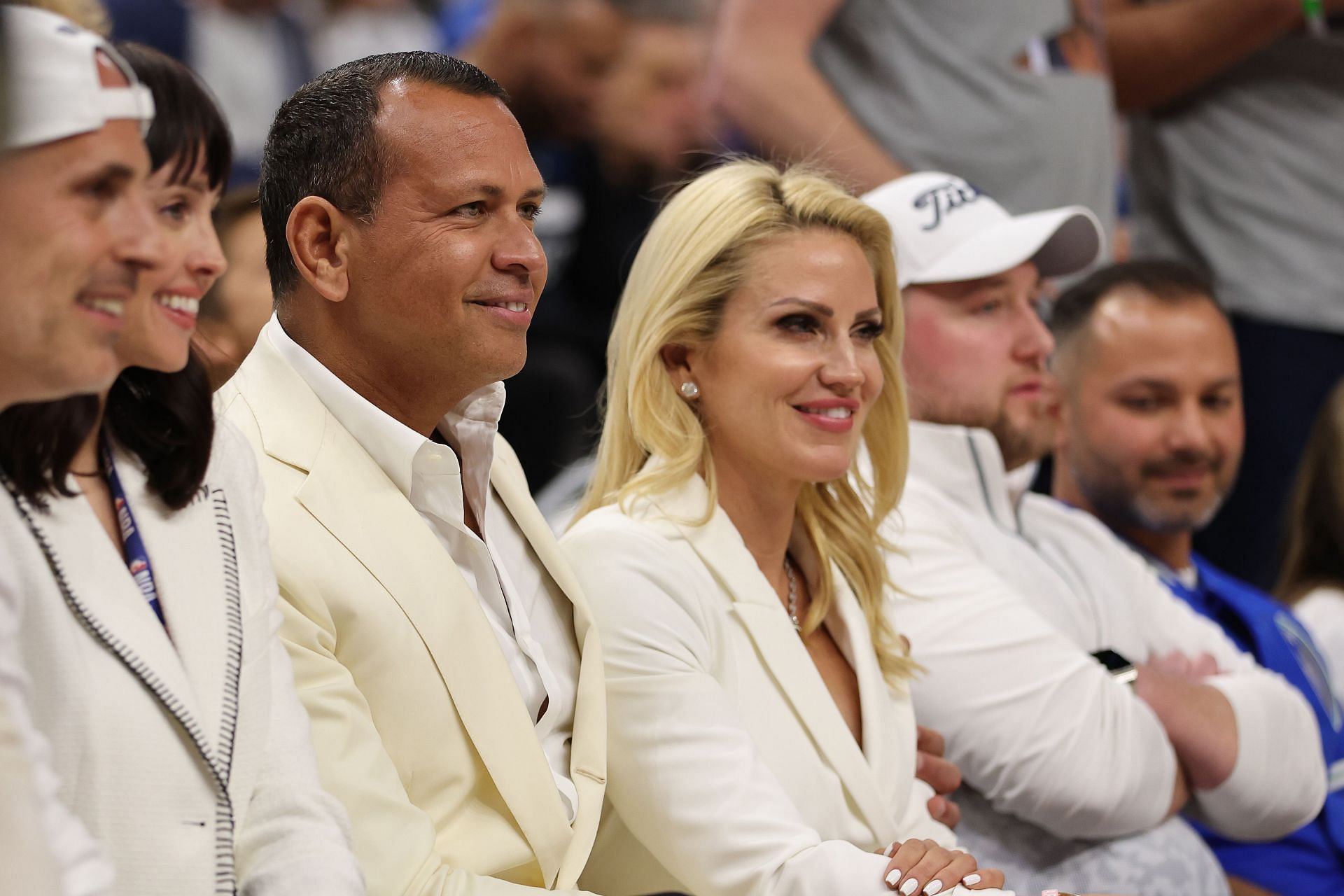 Denver Nuggets v Minnesota Timberwolves - Game Three MINNEAPOLIS, MINNESOTA - APRIL 21: Former MLB star Alex Rodriguez spotted with current girlfriend Jacklyn Cordeiro during Game Three of the Western Conference First Round Playoffs between the Denver Nuggets and Minnesota Timberwolves at Target Center on April 21, 2023 in Minneapolis, Minnesota. (Photo by Gregory Shamus/Getty Images)