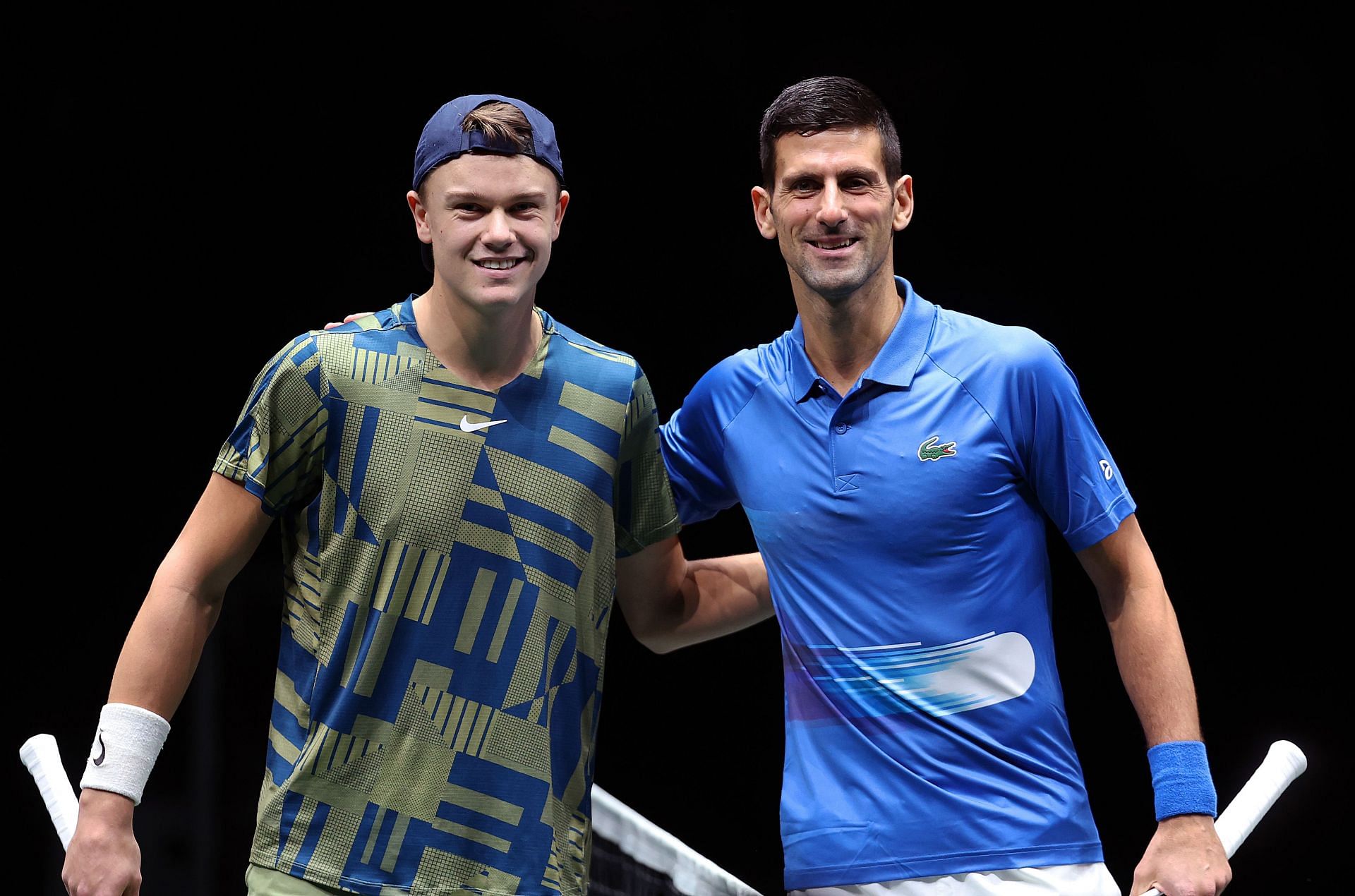 Novak Djokovic and Holger Rune