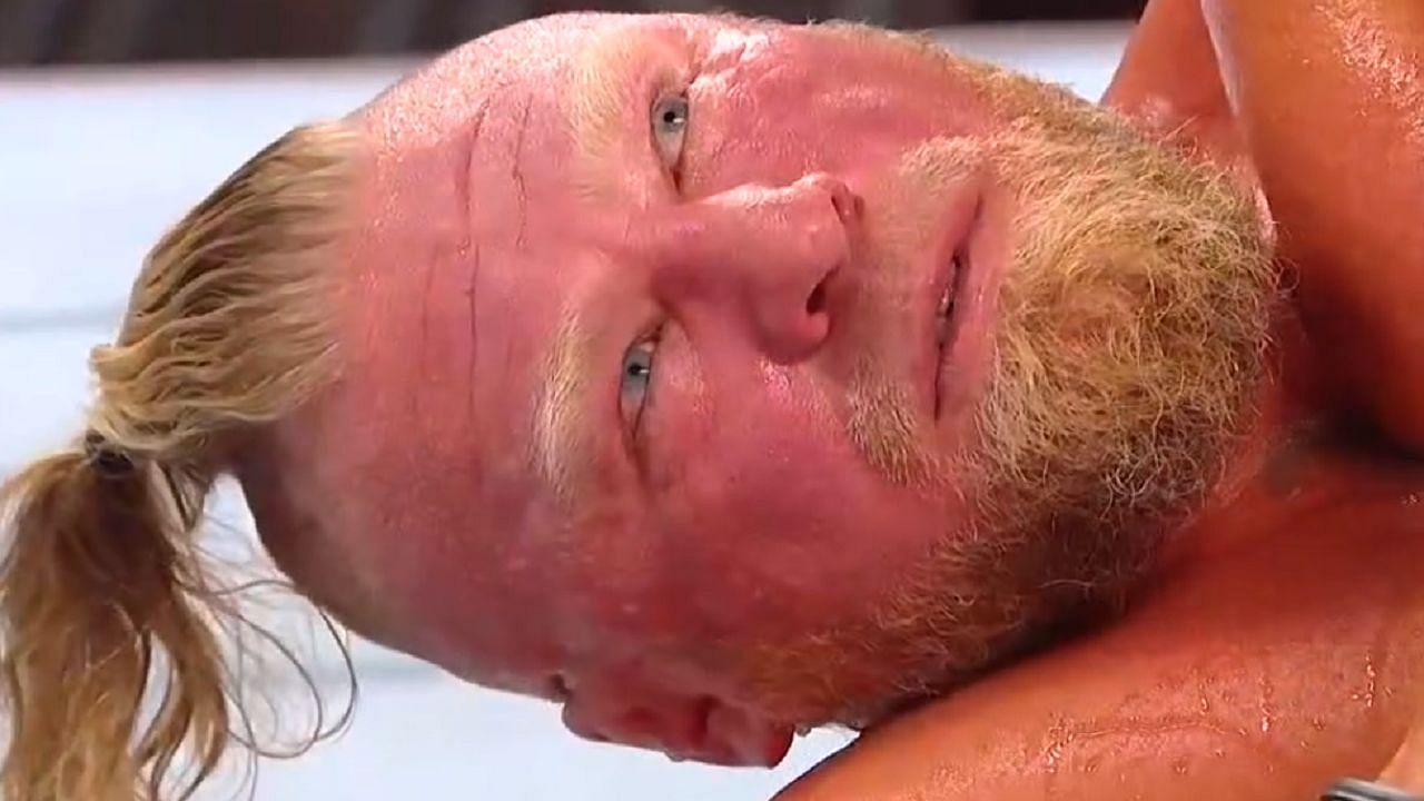 Lesnar had a heartfelt chat with his real-life friend and WWE rival