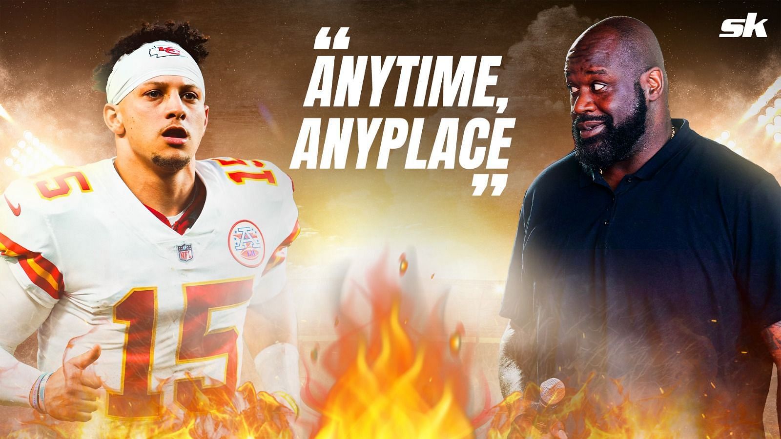 Any Time Any Place”: Patrick Mahomes Lands Himself and Travis Kelce in Cold  Waters Against Shaquille O'Neal After a Boastful Remark on Live TV Bites  Back in No Time - EssentiallySports