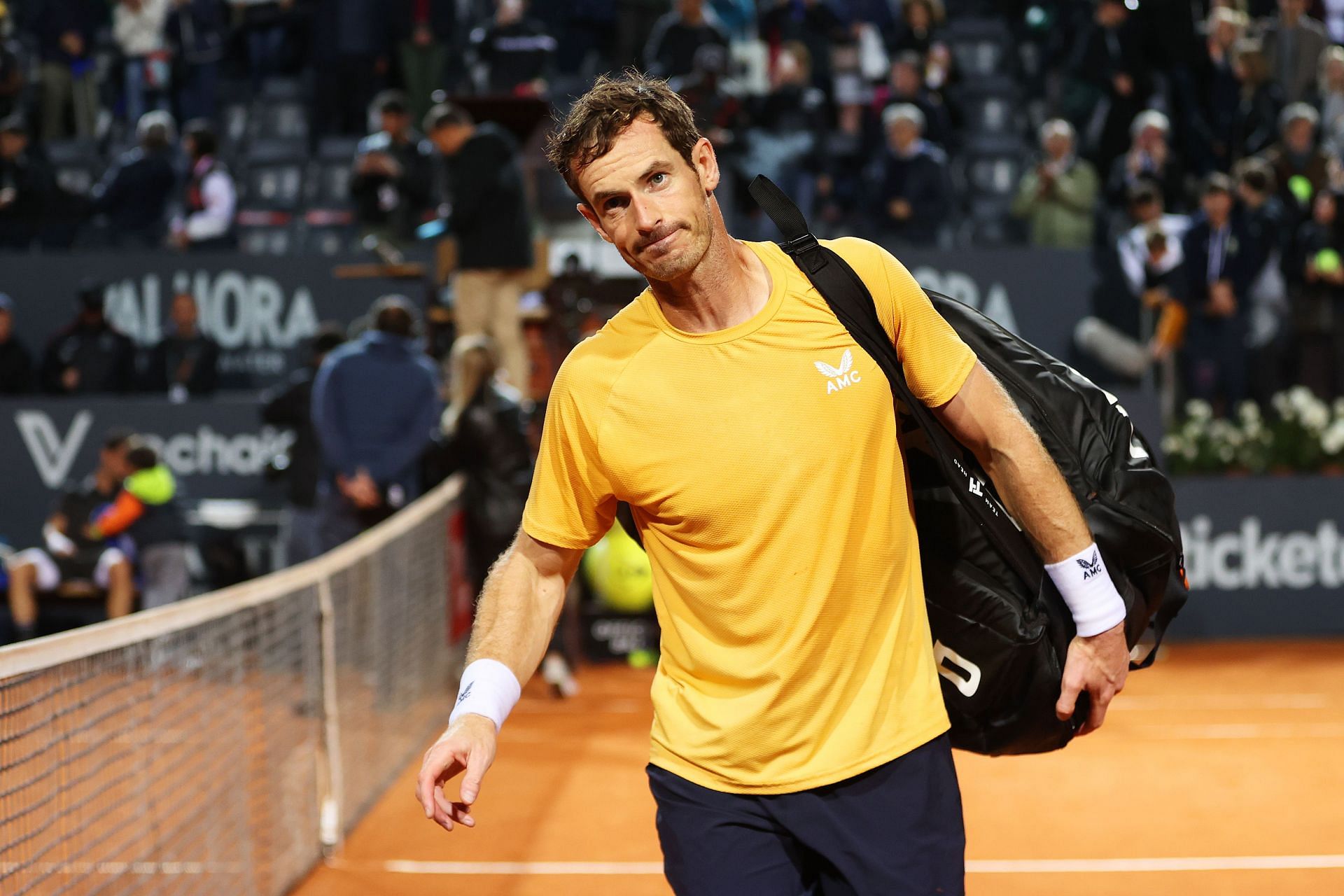 Andy Murray pictured at the Internazionali BNL D&#039;Italia 2023 - Day Three.