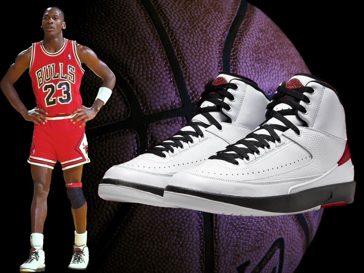 Air Jordan 2 is made using snakeskin leather panels (Image via Sportskeeda)
