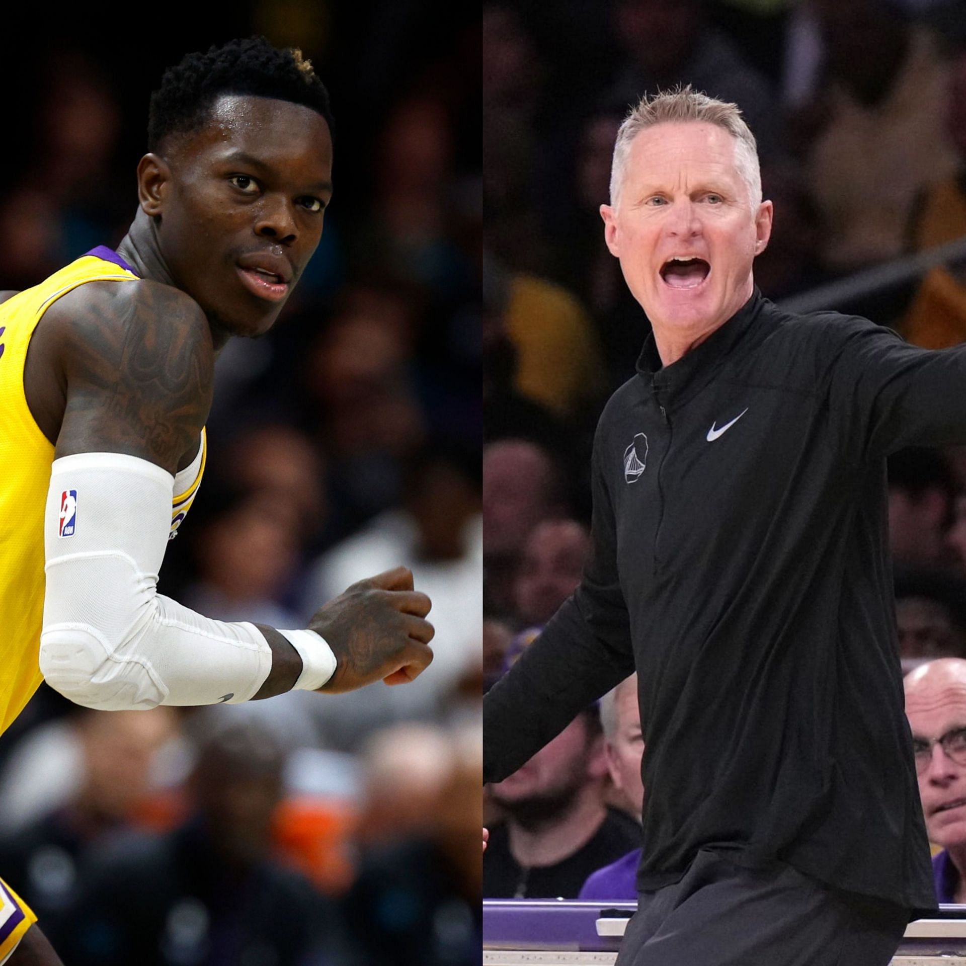 Dennis Schroder and Steve Kerr