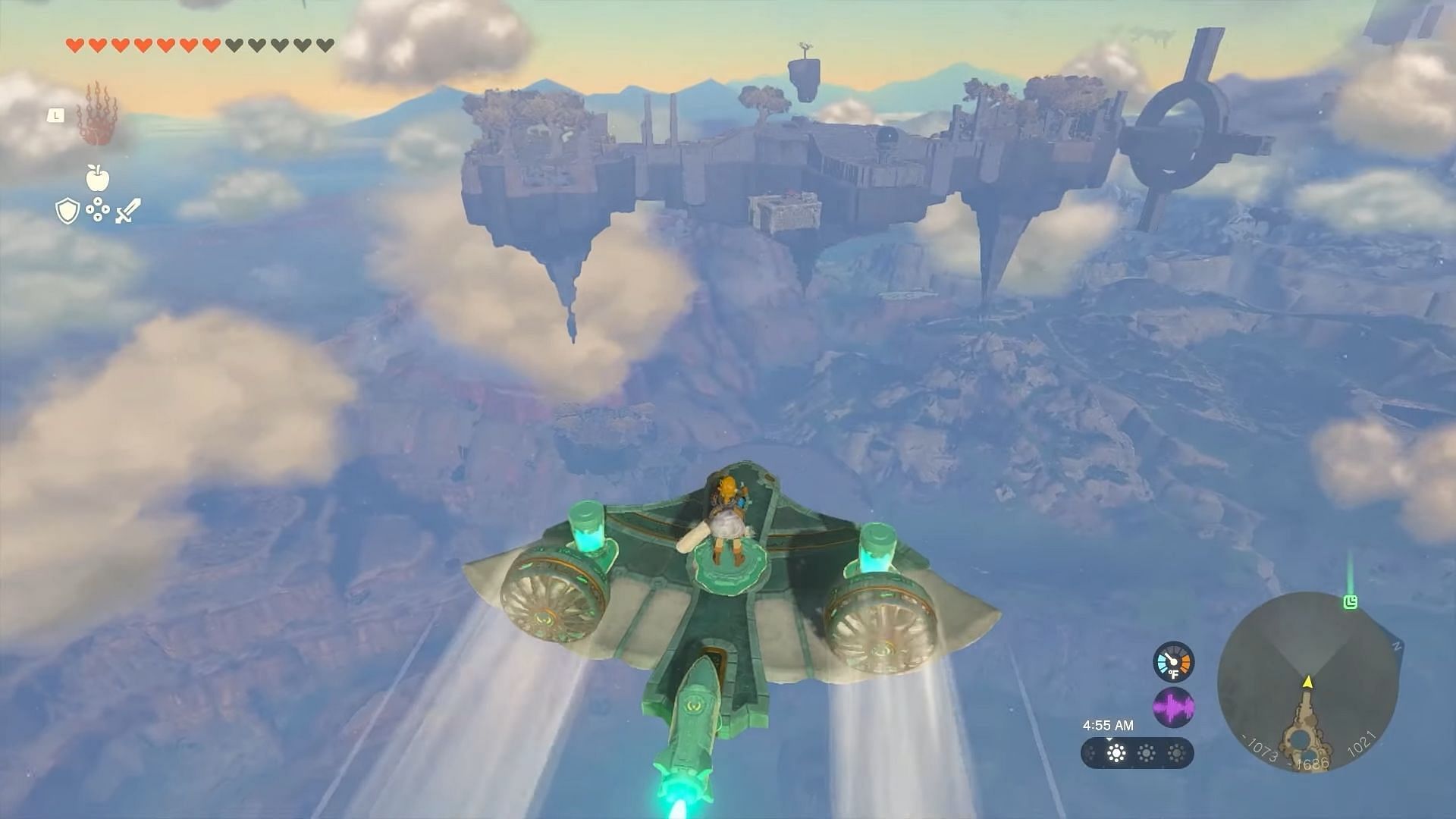 Building a basic plane in Tears of the Kingdom (Image via Nintendo)