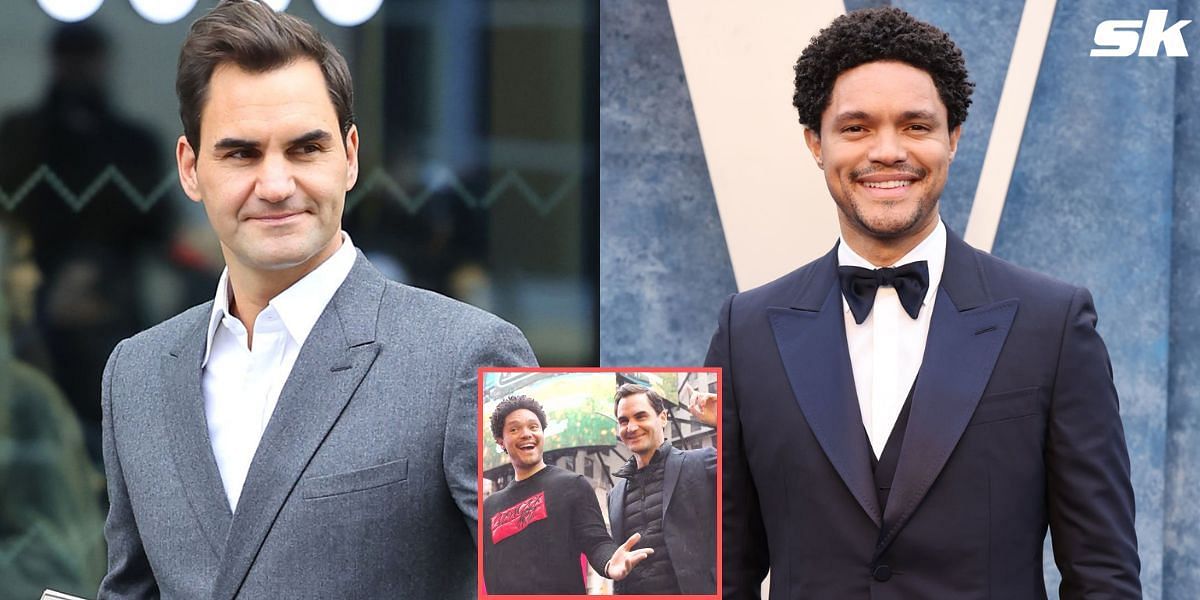 Roger Federer, Trevor Noah Enjoy Rainy Day In New York Ahead Of Met Gala