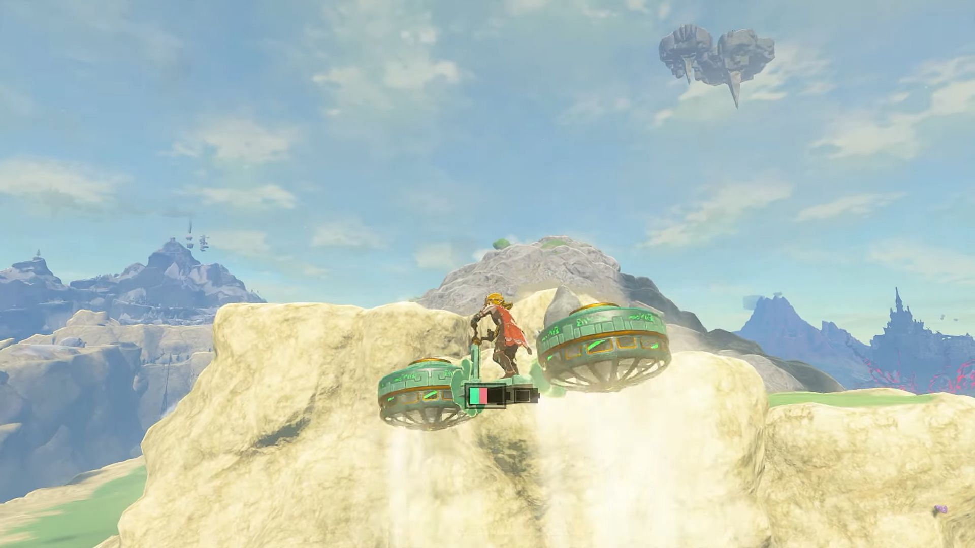 The hoverbike in action (Image via Nintendo)