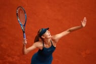 Maria Sharapova in action at the 2018 French Open