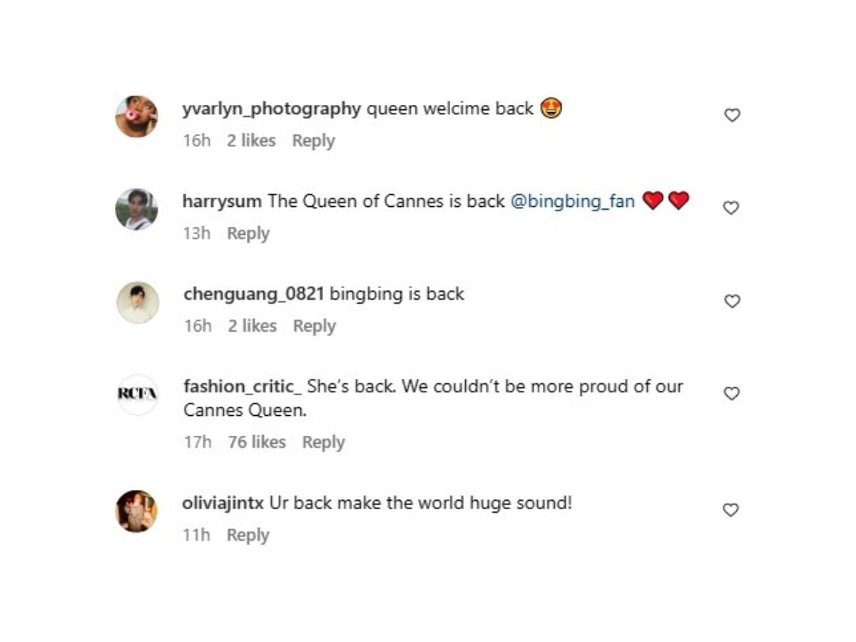 Fan Bingbing&#039;s Cannes 2023 look wins the internet as the actress makes a grand comeback (Image via Instagram/@bingbing_fan)