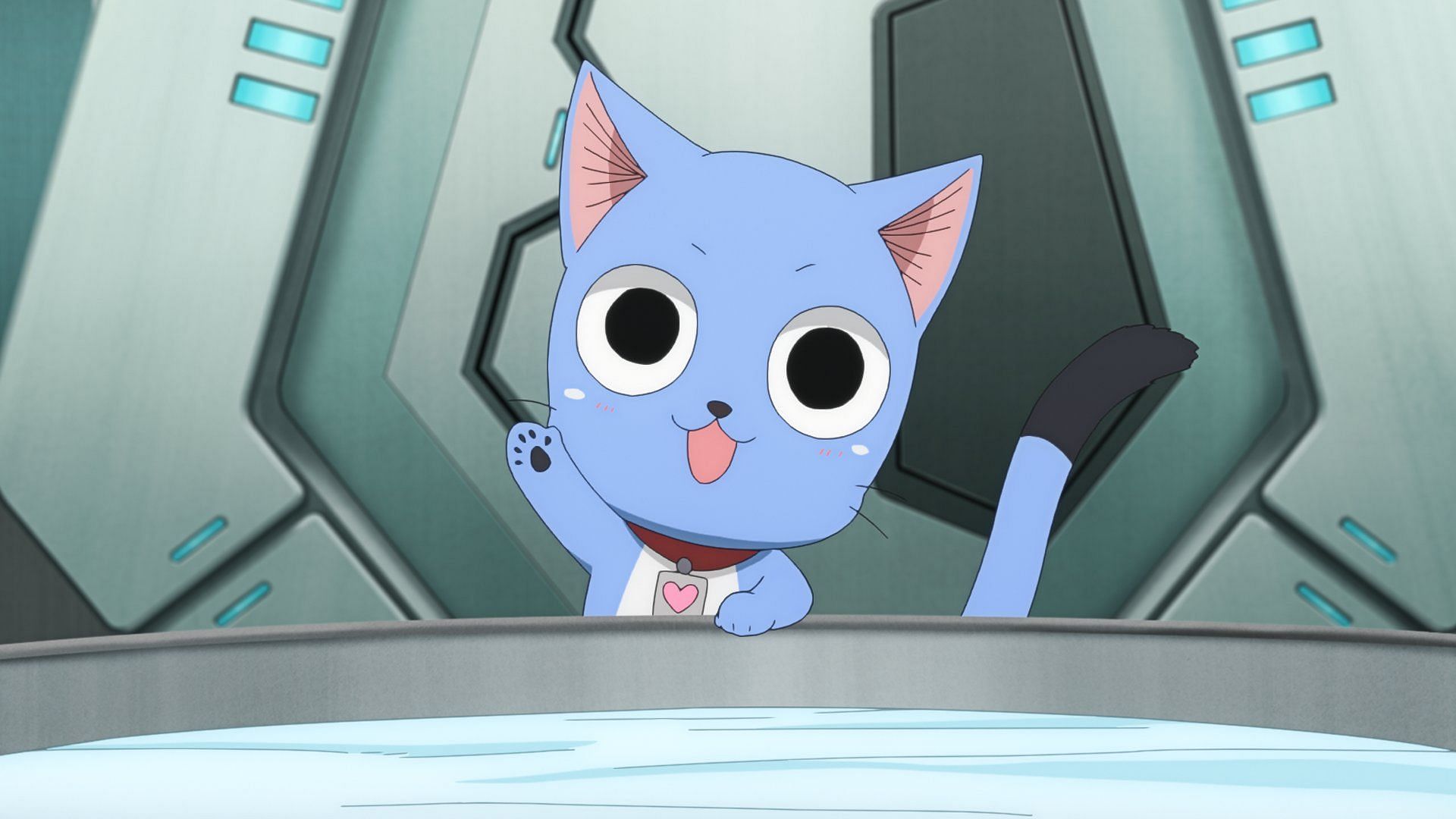 Happy the Cat in the anime season (Image via J.C. Staff)