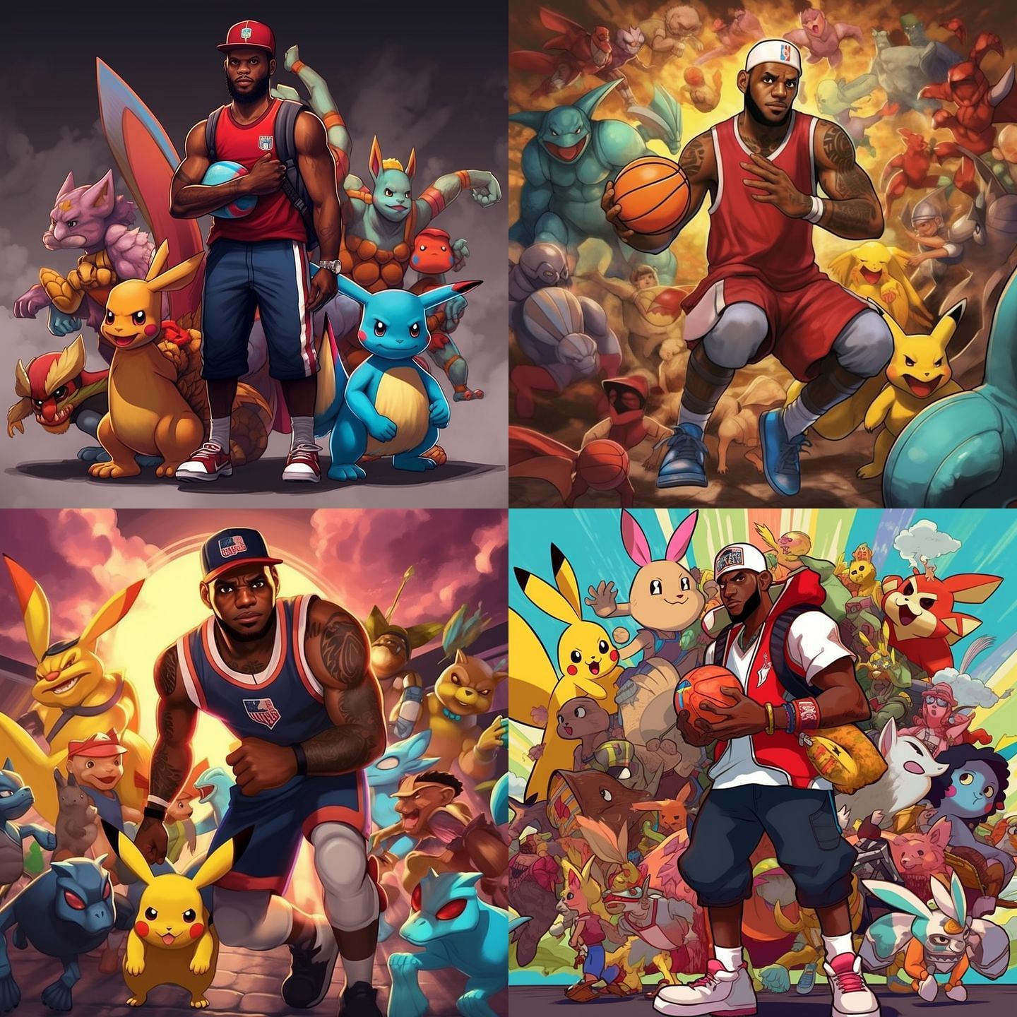 We asked AI how NBA stars would look like Pokemon trainers and