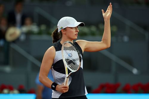 Iga Swiatek at the 2023 Madrid Open.