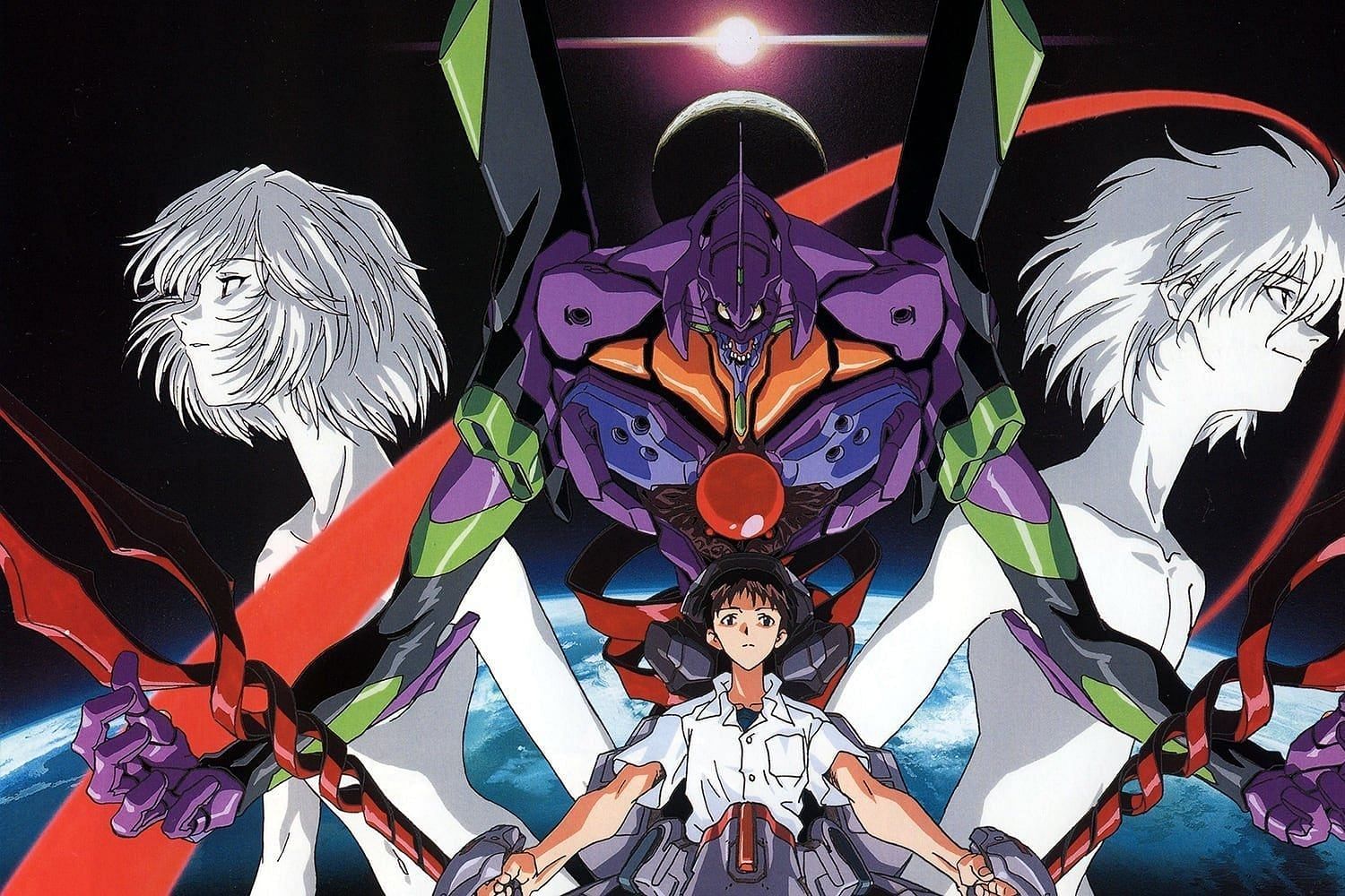Anime with the best story: Neon Genesis Evangelion (image via studio Gainax)