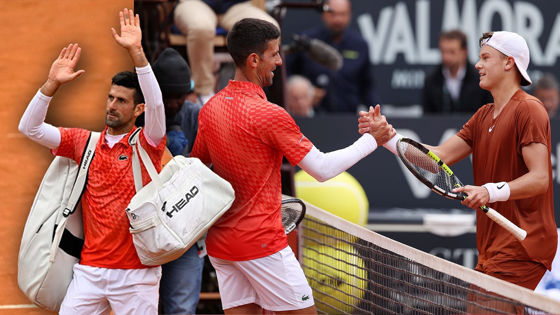 Novak Djokovic appears graceful in defeat