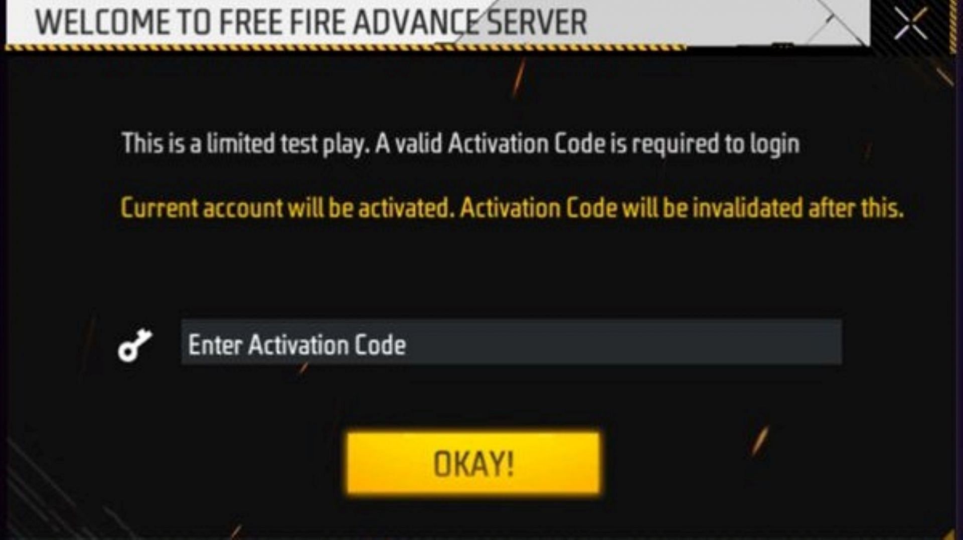 Free Fire OB40 Activation Code (Image via Garena)