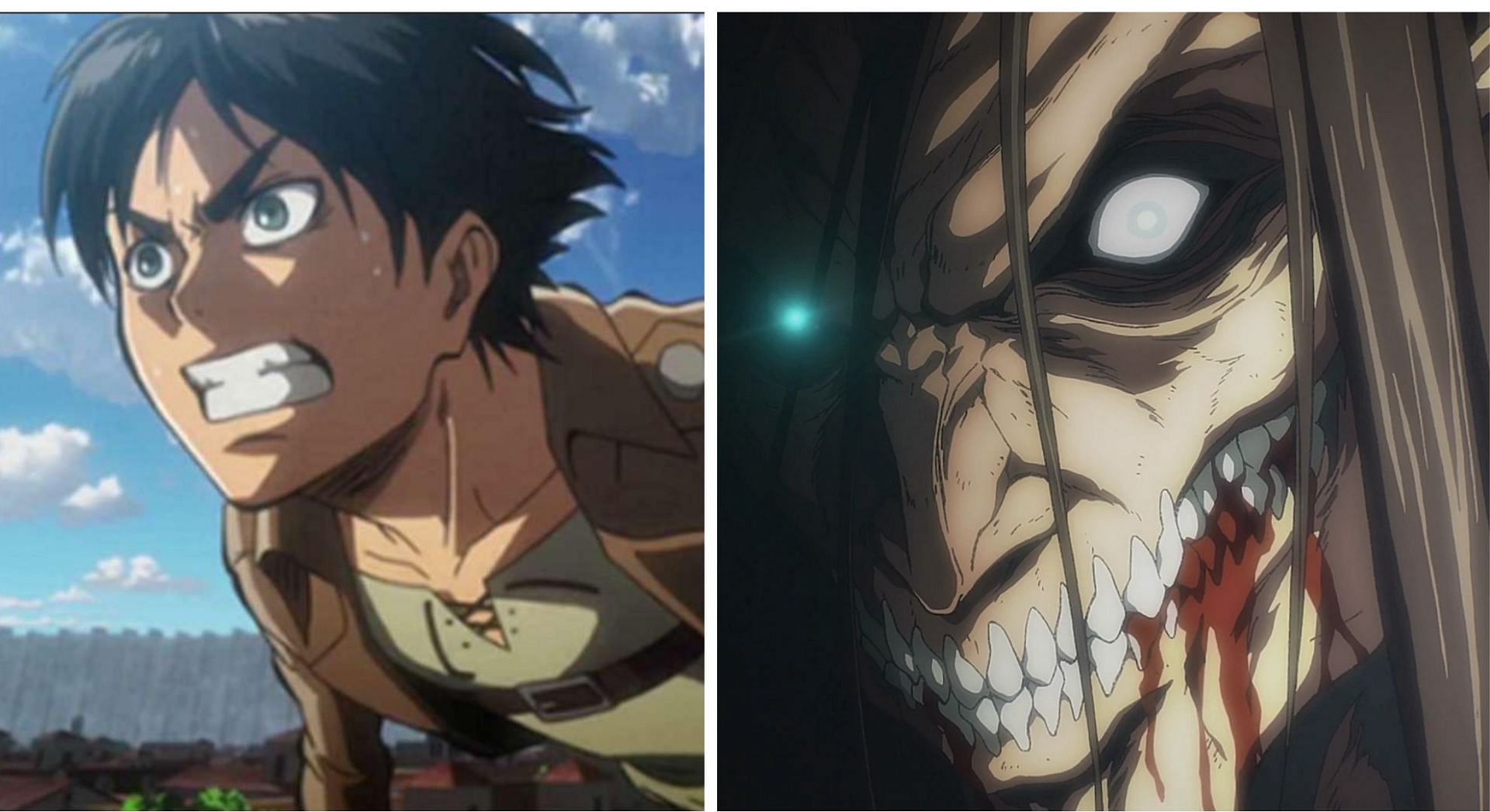 Eren&#039;s human and Titan rage (Image via Sportskeeda)