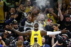 Why does LeBron James throw chalk? Taking a closer look