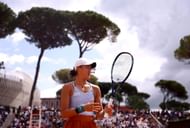 Wang Xiyu at the 2023 Italian Open.