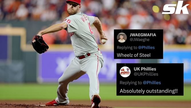 Philadelphia Phillies fans impressed as Zack Wheeler throws gem in victory over the Atlanta Braves: "Wheelz of steel" "Absolutely outstanding!"
