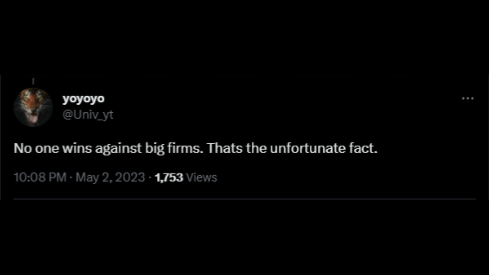 Screenshot of a Twitter user reacting to Sheeran&#039;s remarks on retiring if found guilty. (Image via @DramaAlert/Twitter)