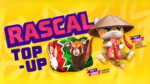 Free Fire MAX Rascal Top-Up event: How to get Animal Rascal Gloo Wall and Lucky Kitten Backpack