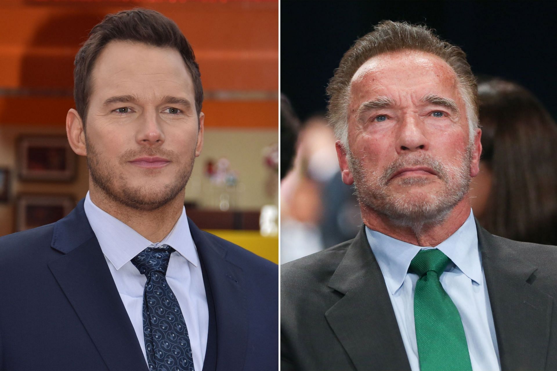 Chris Pratt and Arnold Schwarzenegger (Image via Getty)