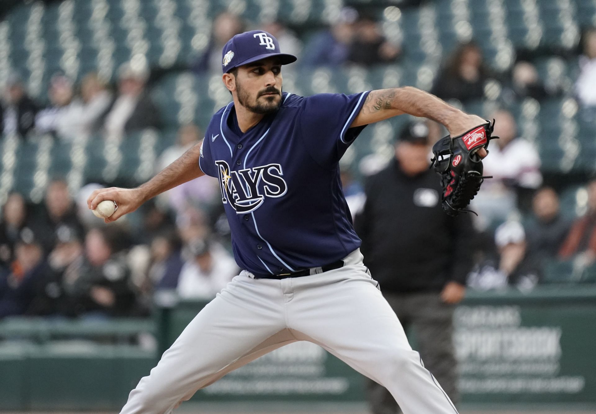 Rays' Zach Eflin receives his 2022 NL championship ring from Phillies