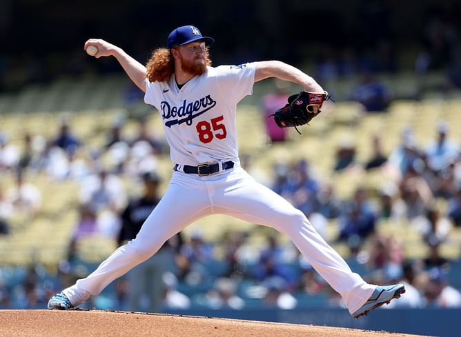 Los Angeles Dodgers fans dejected as Dustin May leaves game with elbow pain: "I hate everything about this" "Oh brother. Here we go"