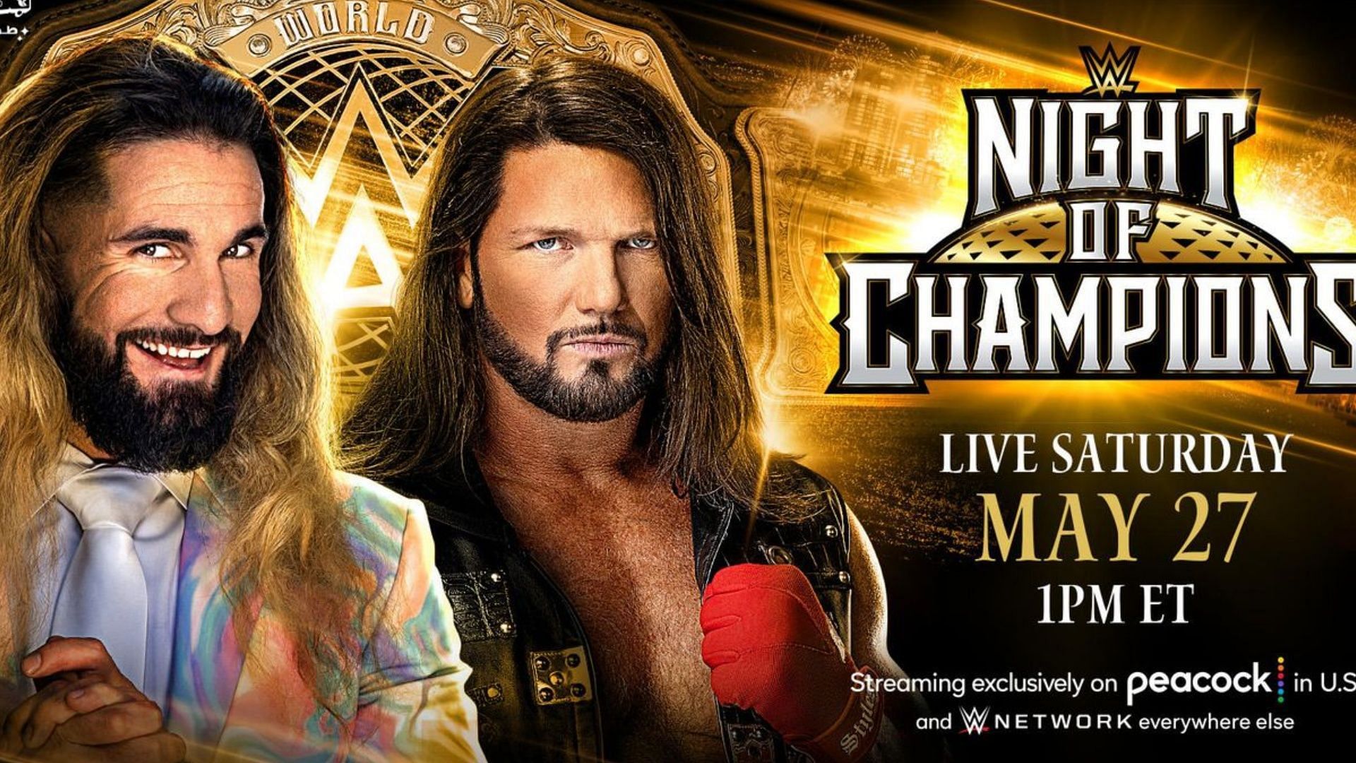 WWE Night of Champions 2023 will see a title match between Seth Rollins and AJ Styles.