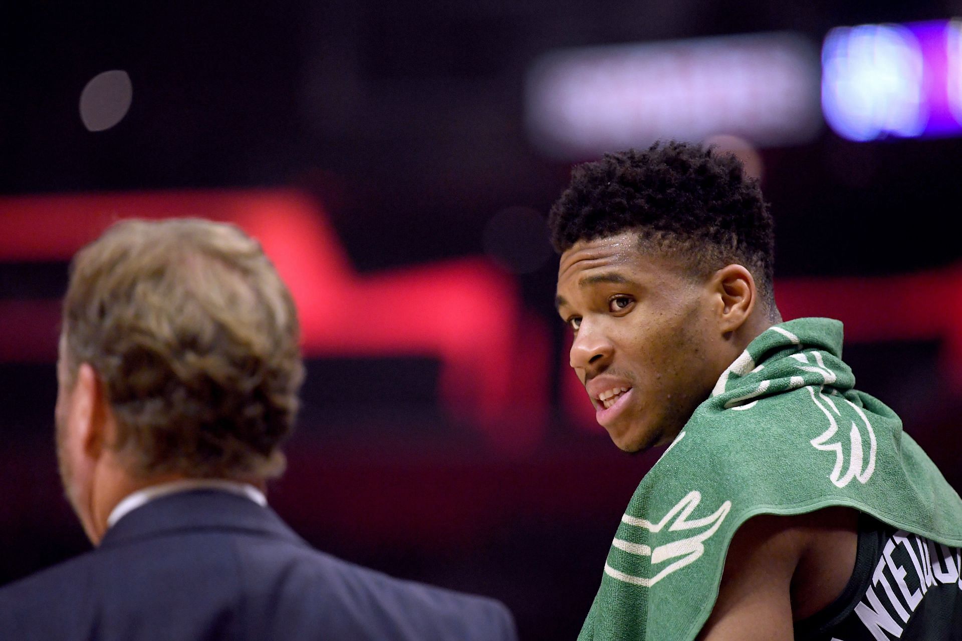 Former Milwaukee Bucks coach Mike Budenholzer and Bucks superstar forward Giannis Antetokounmpo