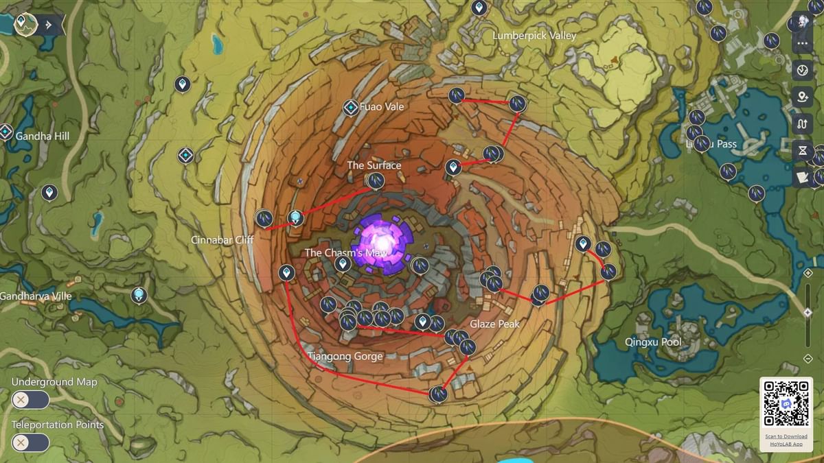 All Violetgrass locations in Genshin Impact Baizhu materials farming guide