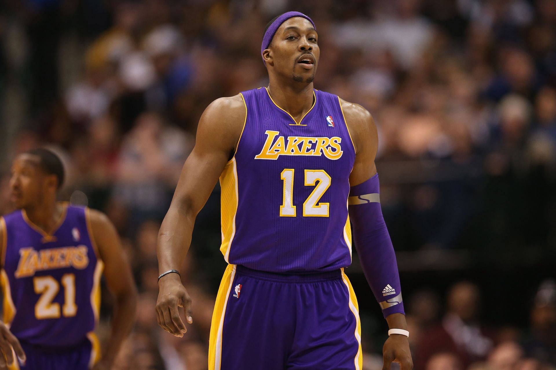 The Lakers orchestrated one of the biggest NBA trades to acquire Howard (Image via Getty Images)