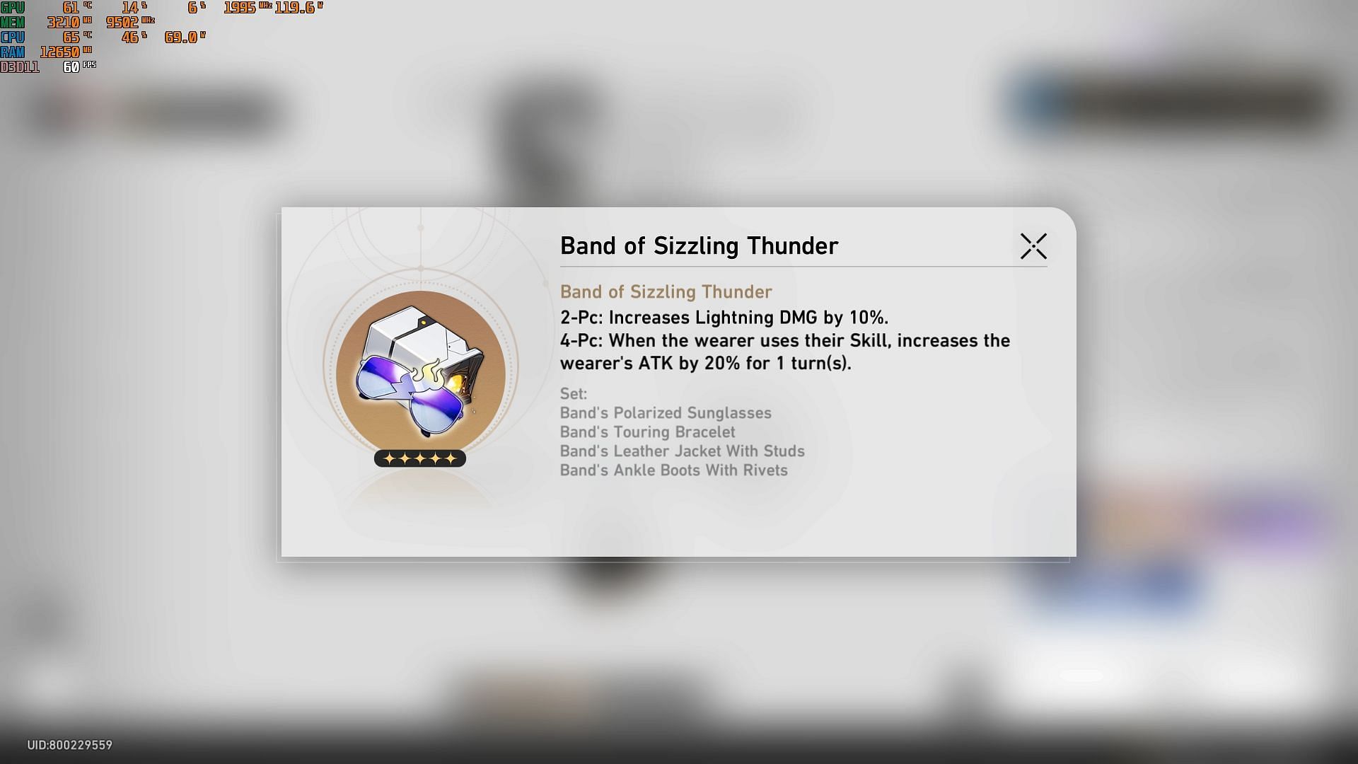 Band of the Sizzling Thunder (Image via Honkai Star Rail)