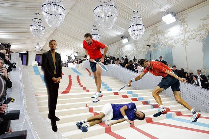 Daniil Medvedev Delighted By Met Gala Inspired Meme Of Himself