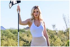 "Massive drives and massive t**s" - Paige Spiranac releases new video on 'how to swing with a big chest'