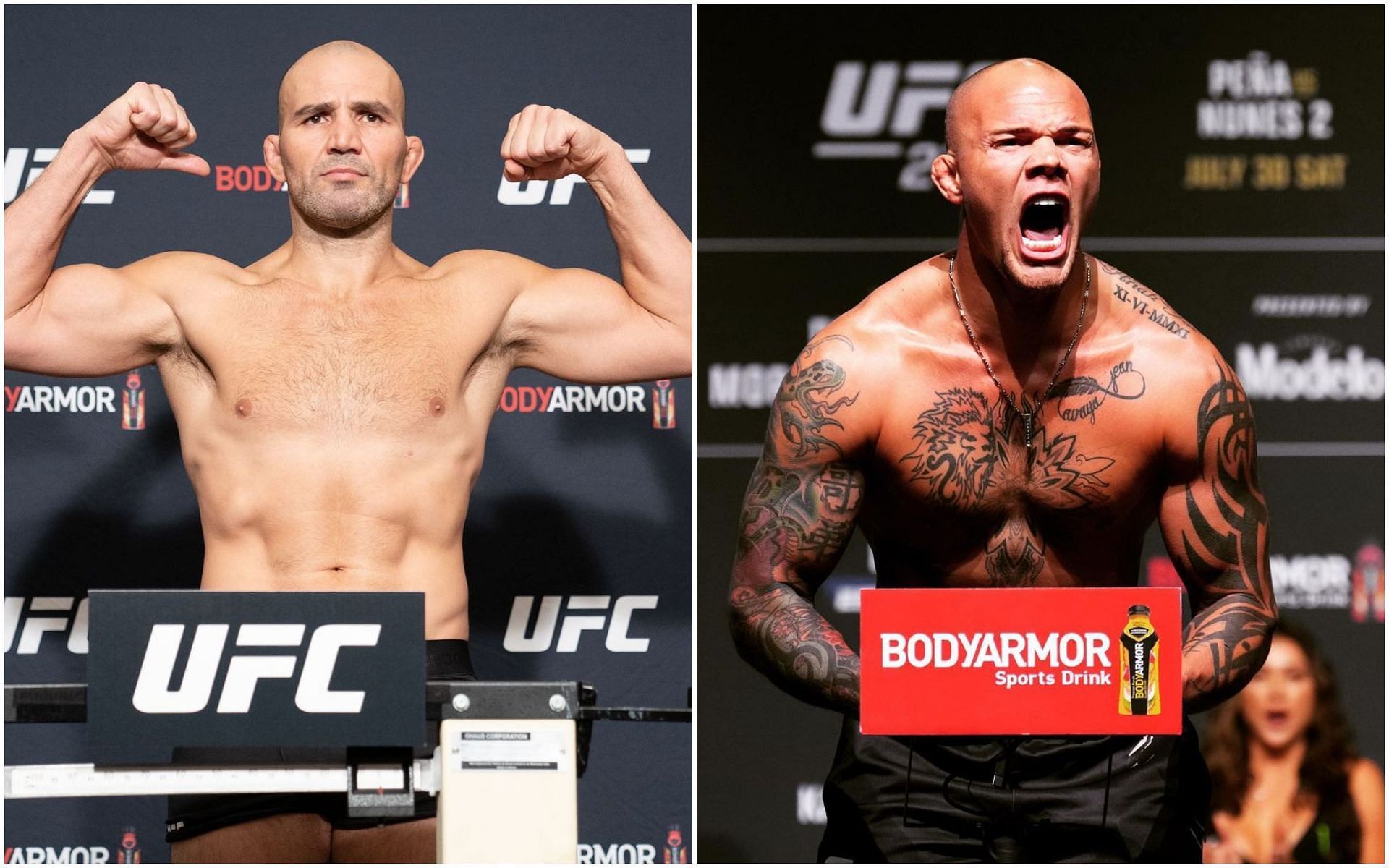 Glover Teixeira and Anthony Smith