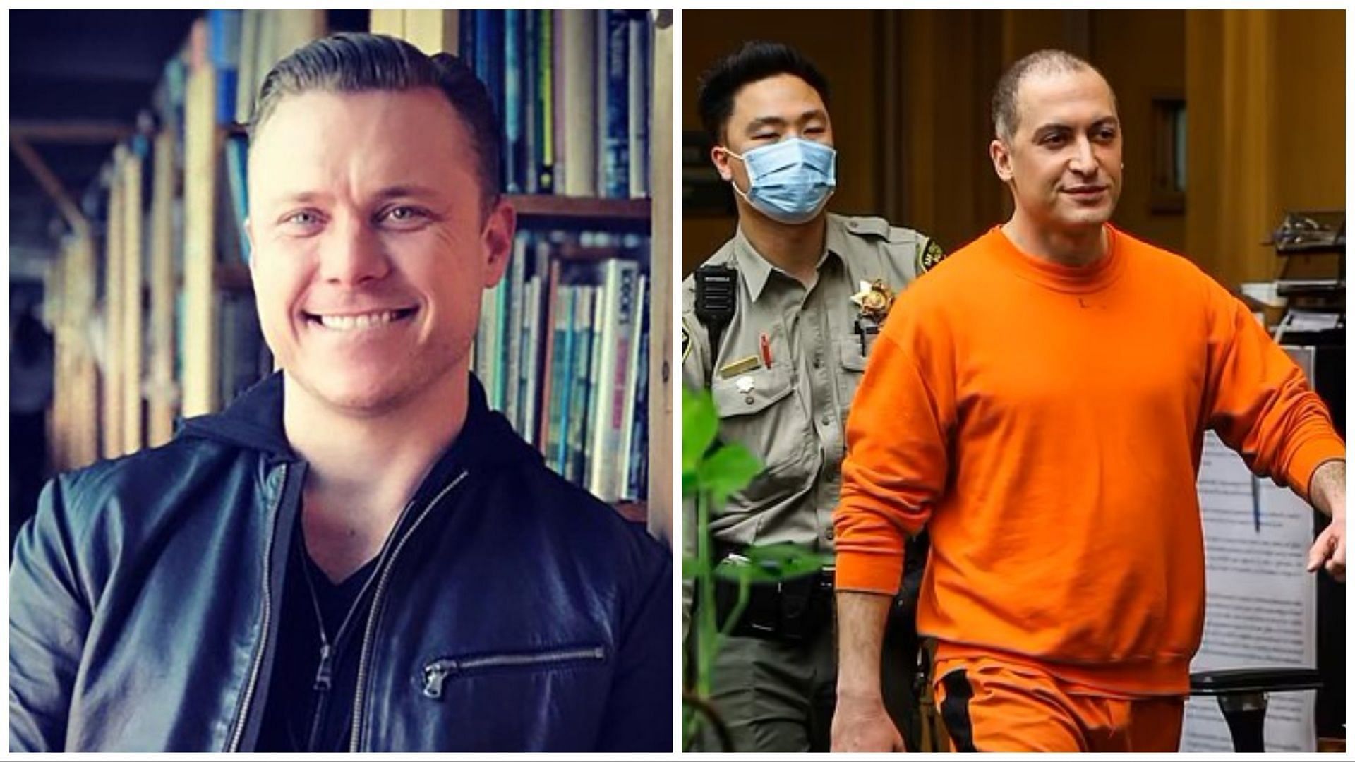 Tech exec Bob Lee (left) was allegedly stabbed to death by Nima Momeni (right), (Images via @AmiriKing and News News News/Twitter)