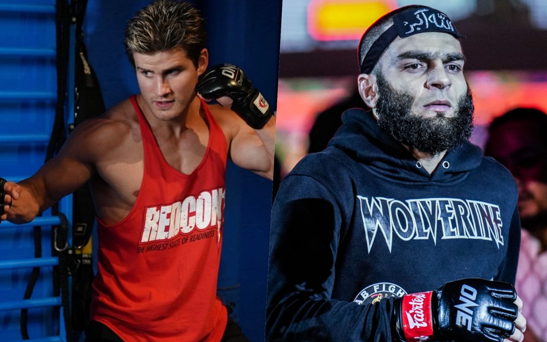 Sage Northcutt (L) / Ahmed Mujtaba (R) -- Photo by ONE Championship