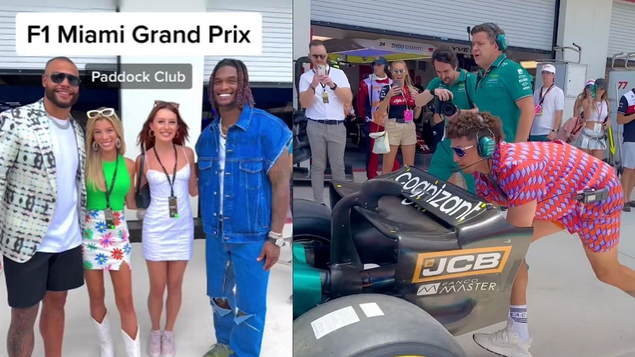 Influencer Peighton Tubre showcased her trip to the F1 race and it had cameos from some of NFL