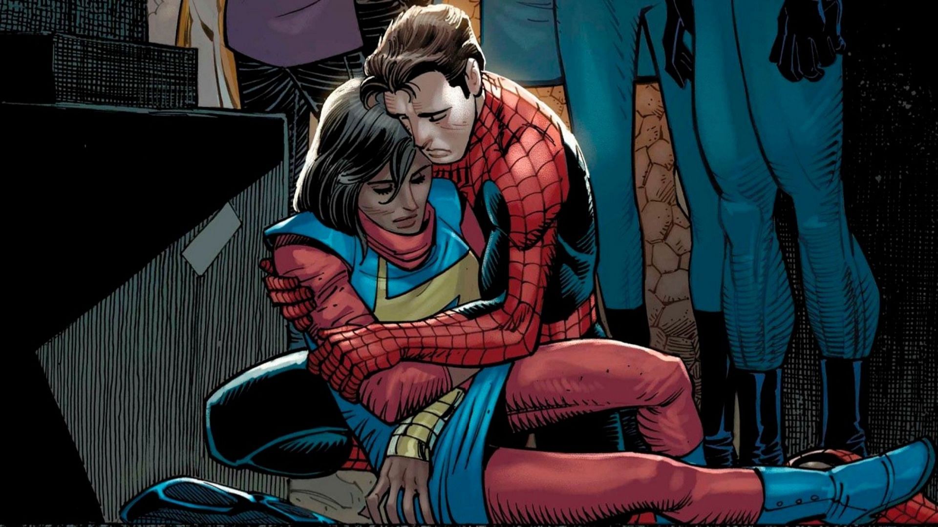 Peter Parker reacting to Kamala Khan