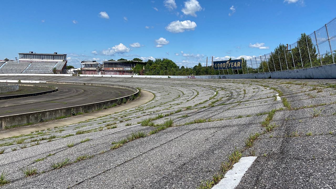 A picture of the old tarmac at North Wilkesboro Speedway. (Photo: Charles Duncan)