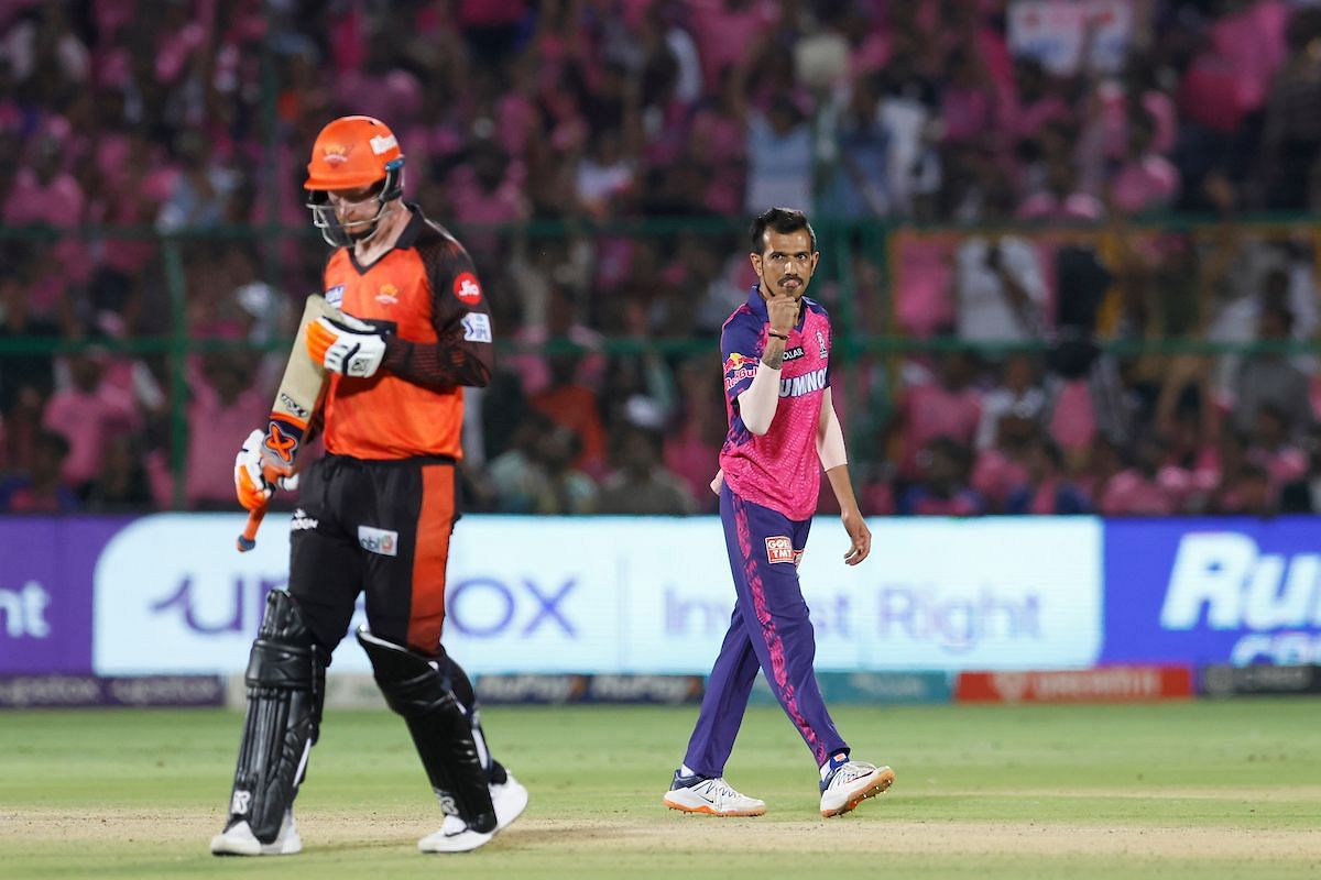 Yuzvendra Chahal in action (Image Courtesy: Twitter/IPL)