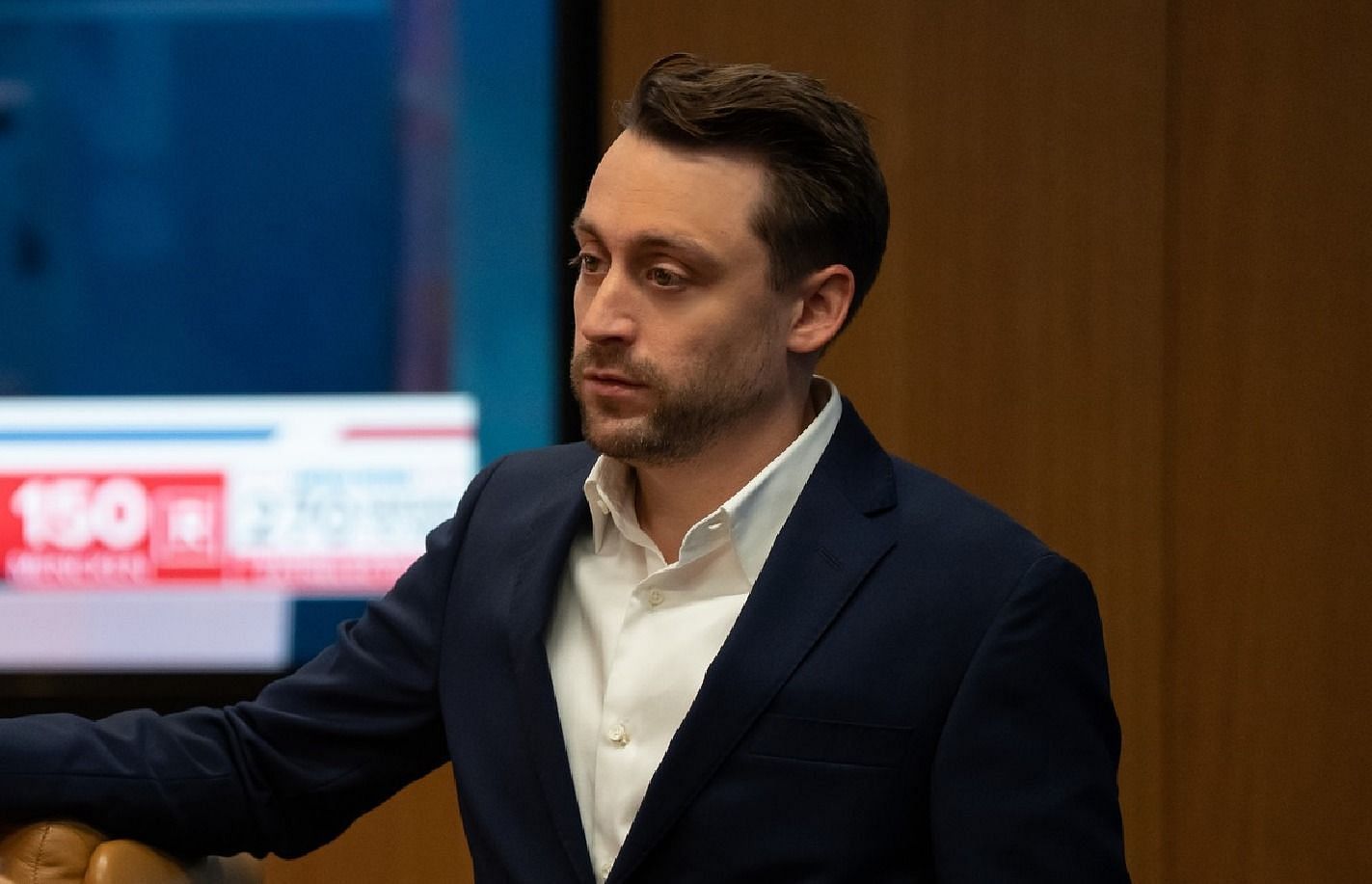 A still from Succession (Image via. HBO)