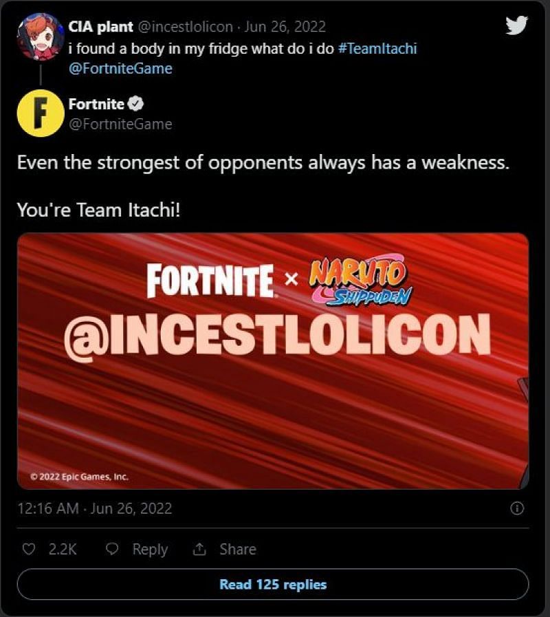 Not a good look for Epic Games (Image via Twitter)