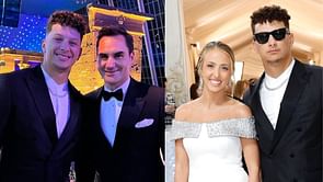 Patrick Mahomes crowns Roger Federer 'GOAT' as Chiefs QB and wife Brittany attend 2023 Met Gala