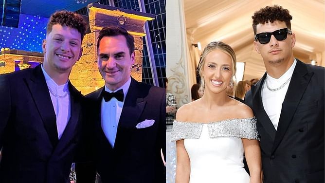 Patrick Mahomes crowns Roger Federer 'GOAT' as Chiefs QB and wife Brittany attend 2023 Met Gala