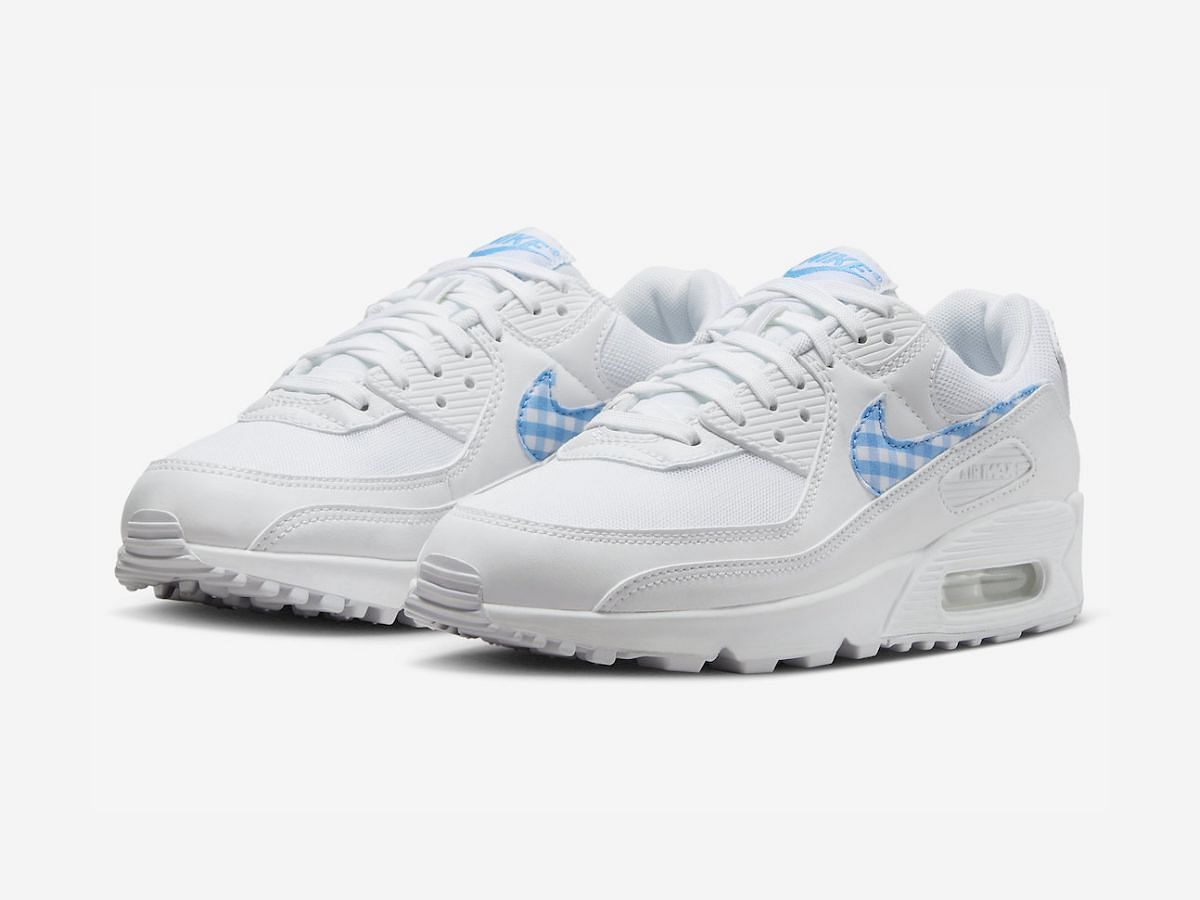 Nike Air Max 90 &quot;Blue Gingham&quot; sneakers (Image via Nike)