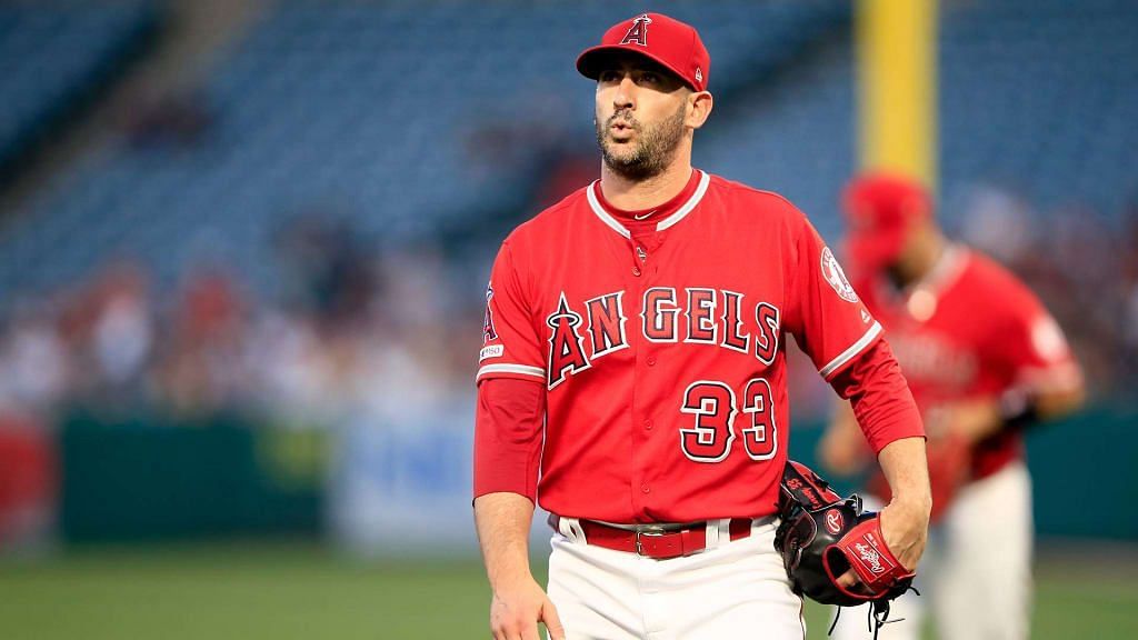 Matt Harvey pitched for the Angels