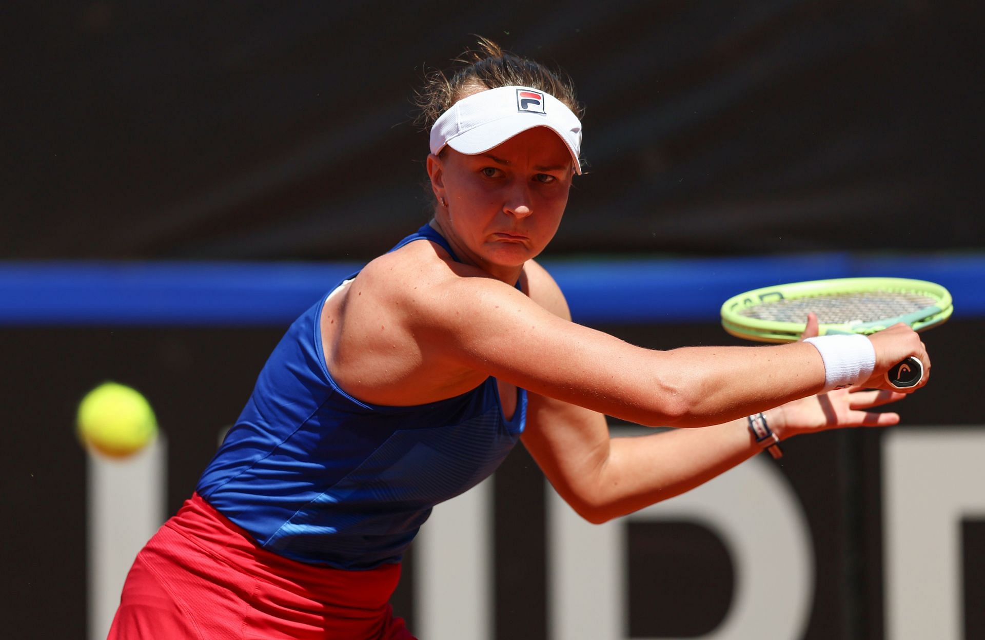 Krejcikova at the 2023 Billie Jean King Cup.